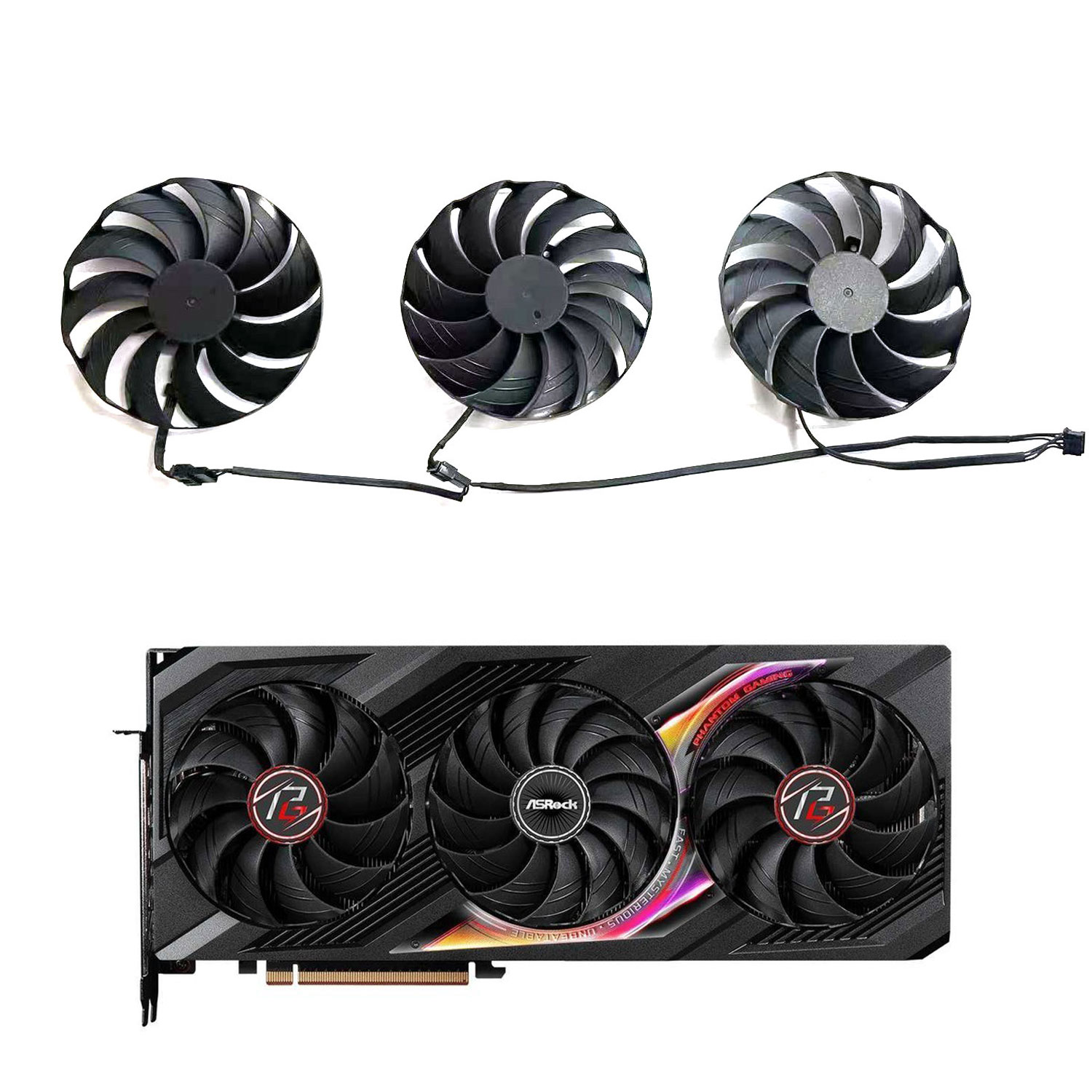 Rx 7800 Xt 16Gb - Ventilador de Repuesto para Tarjeta Gráfica
