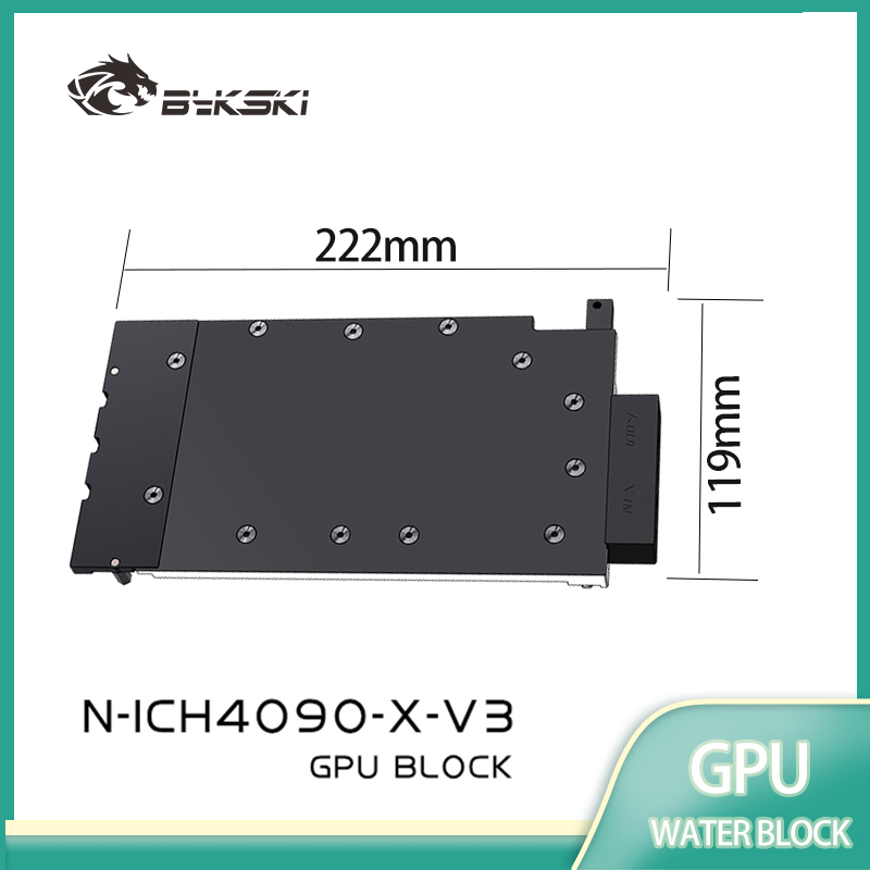 Rtx 4090 Water Block Full Cover - Bloque de Refrigeración Líquida Bykski para