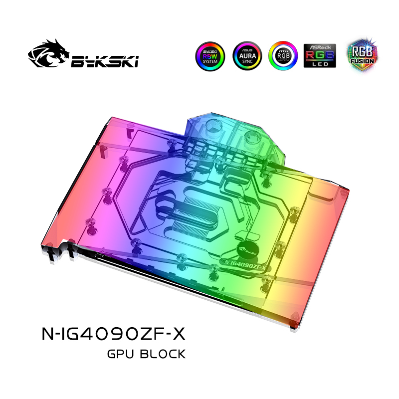 Rtx 4090 Water Block Full Cover - Bykski N-IG4090ZF-X bloque GPU uso para