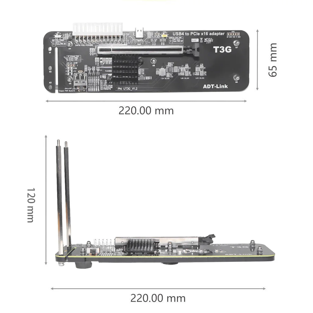 ADT UT3G para NUC ITX STX, Bas - Gpu External Dock Egpu Thunderbolt 4 reseña y precio