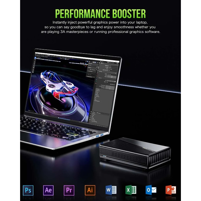 Base de Conexión Oculink eGPU  - Oculink Gpu Dock Station reseña y precio