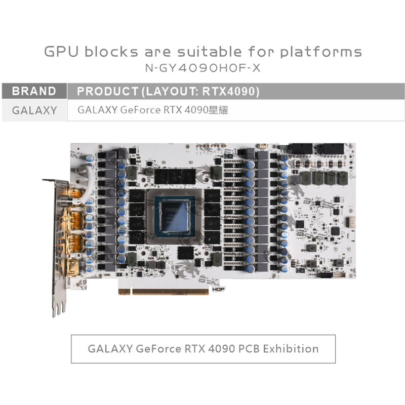 Bykski N-GY4090HOF-X bloque GP - Rtx 4090 Water Block Full Cover reseña y precio