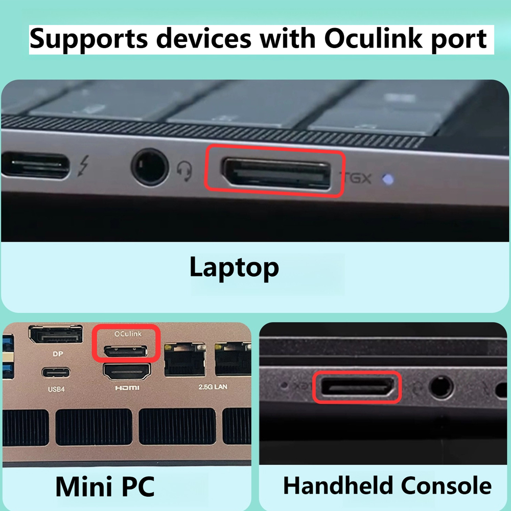 Base de Expansión eGPU PCIE 4. - Oculink Gpu Dock Station reseña y precio