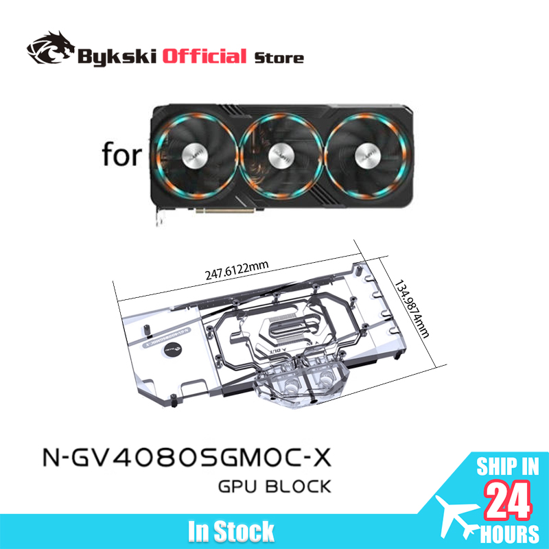 Bloque de GPU Bykski para tarj - Rtx 4080 Water Cooling Block reseña y precio