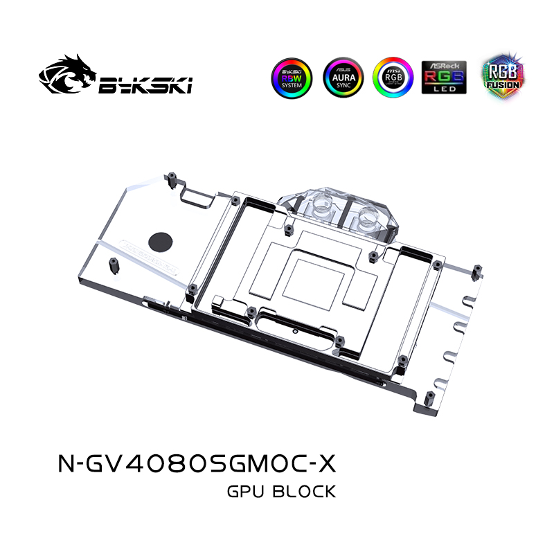 Bloque de GPU Bykski para tarj - Rtx 4080 Water Cooling Block reseña y precio