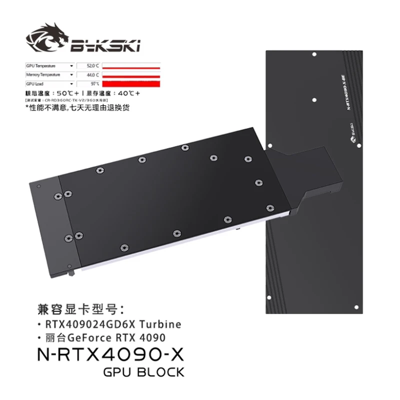 Bloque de refrigeración por ag - Rtx 4090 Water Block Full Cover reseña y precio