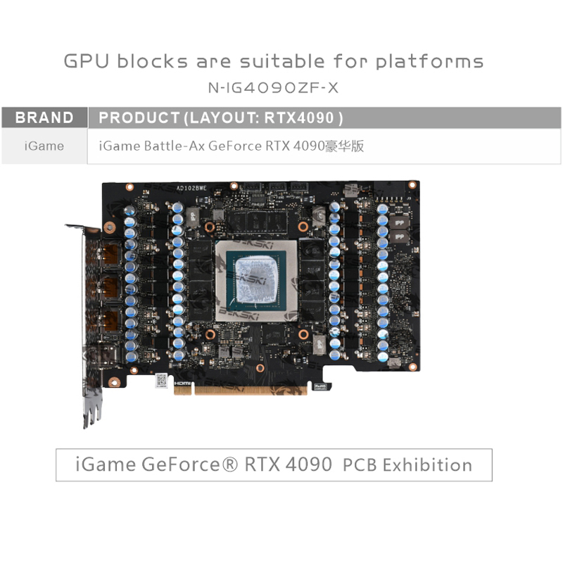 Bykski N-IG4090ZF-X bloque GPU - Rtx 4090 Water Block Full Cover reseña y precio